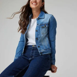 Chaqueta Mujer Slim Rider Mid Blue