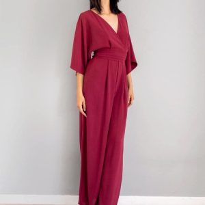 Jumper Manga Amplia Vinotinto