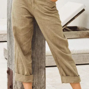 Adèle Elegante pantalón casual de lino