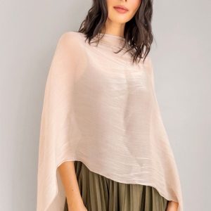 Pañoleta en Seda Beige