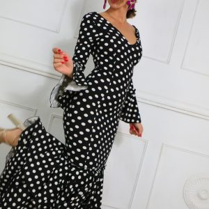 LS5659 Vestido Flamenco Lunares