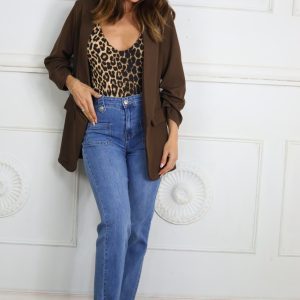 LS5613 Vaquero Recto Bolsillos