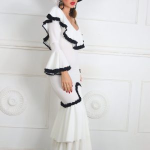 LS5651 Vestido Flamenco Bicolor