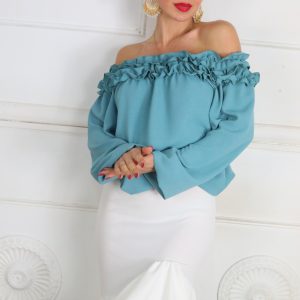 LS5123 Blusa Honor Volantes