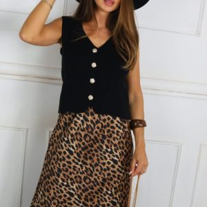 LS5220 Chaleco Punto Botones