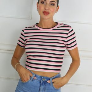 LS5210 Camiseta Top Rayas