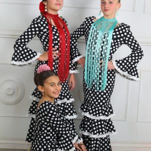 LS5658 Vestido Flamenco Lunares