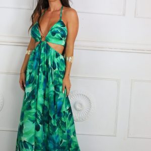 LS5650 Vestido Estampado Omega