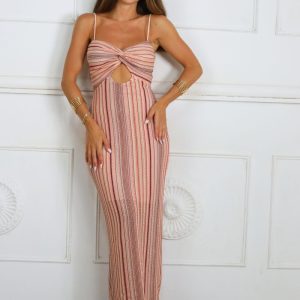 LS5669 Vestido Hilo Estampado