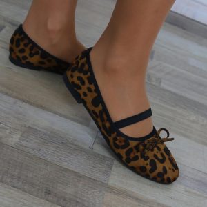 LS5393 Manoletinas Elástico Print