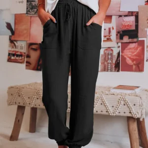 Élodie - Pantalones de lino para mujer