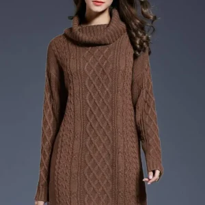 Els - Vestido jersey de punto para otoño e invierno