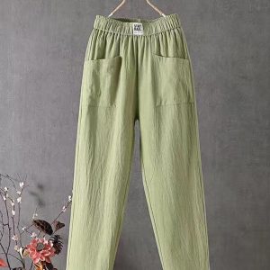 Alannah - Pantalones en mezcla de lino