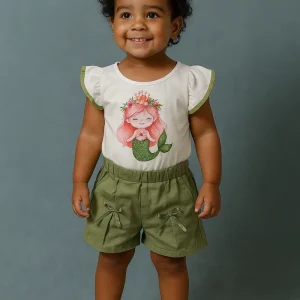 LS50359 CONJUNTO BEBITA SHORT MONO SESGOS