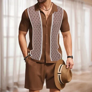 Conjunto de dos piezas de punto de verano para hombre - Murray