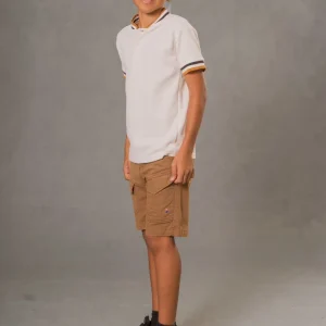 LS50403 Camiseta Tipo Polo en Textura