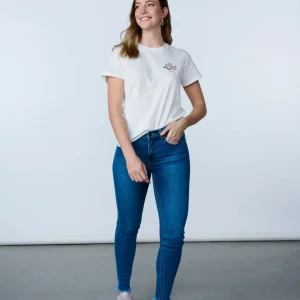 Jeans Tiro Alto Scarlett High Skinny Fit Mid Blue