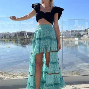 Falda Fioroni Gypsy Queen Turquesa