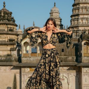 Falda Volante Flor de Oro