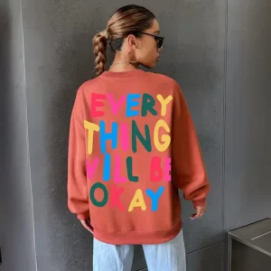 Elisa | Sudadera informal con capucha estampada