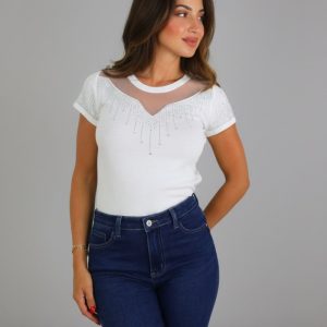 LS5190 Camiseta Brillos Transparencia