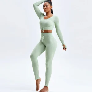 Heidi-Mode Chándal y Chándal con Top Corto en Diseño Vintage para Mujer Perfecto para Días Informales