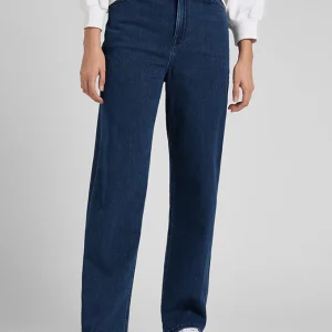 Jeans Mujer Tiro Alto Wide Leg Relaxed Fit Dark Tanja