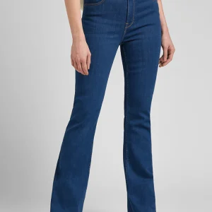 Jeans Mujer Tiro Alto Breese Flare Fit Dark Zuri