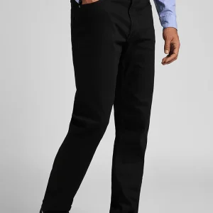 Jeans Hombre West Relaxed Straight Fit Clean Black