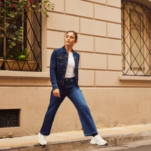 Jeans Mujer Tiro Alto Carol Regular Straight Fit Mid Blue