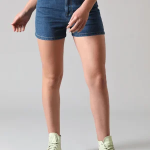 Short Mujer Tiro Alto Carol Regular Straight Fit Dark Buxton