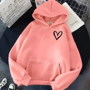 Elisa | Sudadera con sencillo estampado de corazones