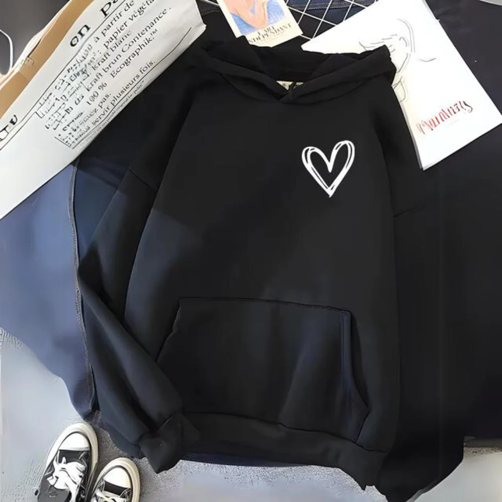 Elisa | Sudadera con sencillo estampado de corazones - Imagen 2