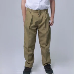 LS50520 PANTALÓN COLEGIAL DE TELA VERDE CAÑA