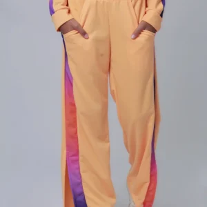 LS50523 PANTALÓN NIÑA ESTAMPADO NARANJA