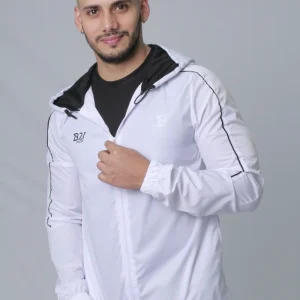 LS50342 CHAQUETA MANGA LARGA TIPO ROMPEVIENTOS CON CAPUCHA