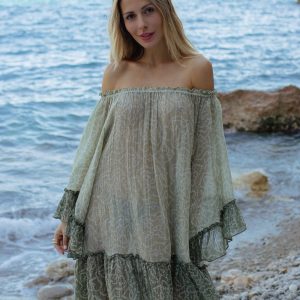Vestido Sandra Off The Shoulders Green