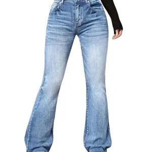 Amélie - Vaqueros elásticos acampanados vintage