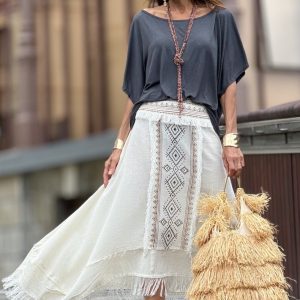 Falda Étnica Crudo