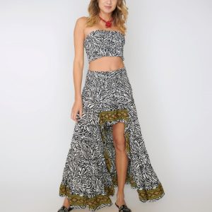 Falda Free Zebra Blanca