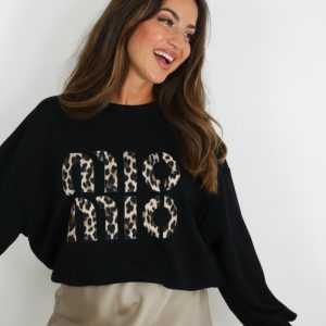 LS5513 Sudadera Letras Print