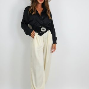 LS5418 Pantalon Ancho Raso