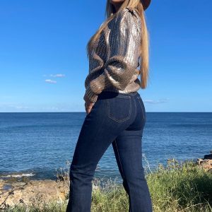 Jeans Acampanados Blue Navy