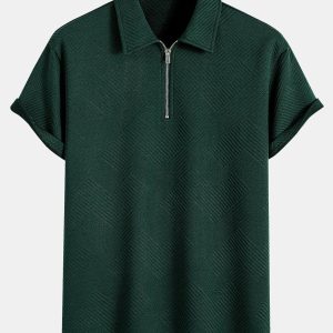 Jacquard | Polo con cremallera