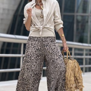 Pantalón Palazzo Zebra Arena